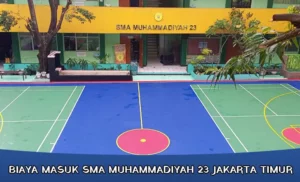 biaya masuk SMA Muhammadiyah 23 jakarta timur